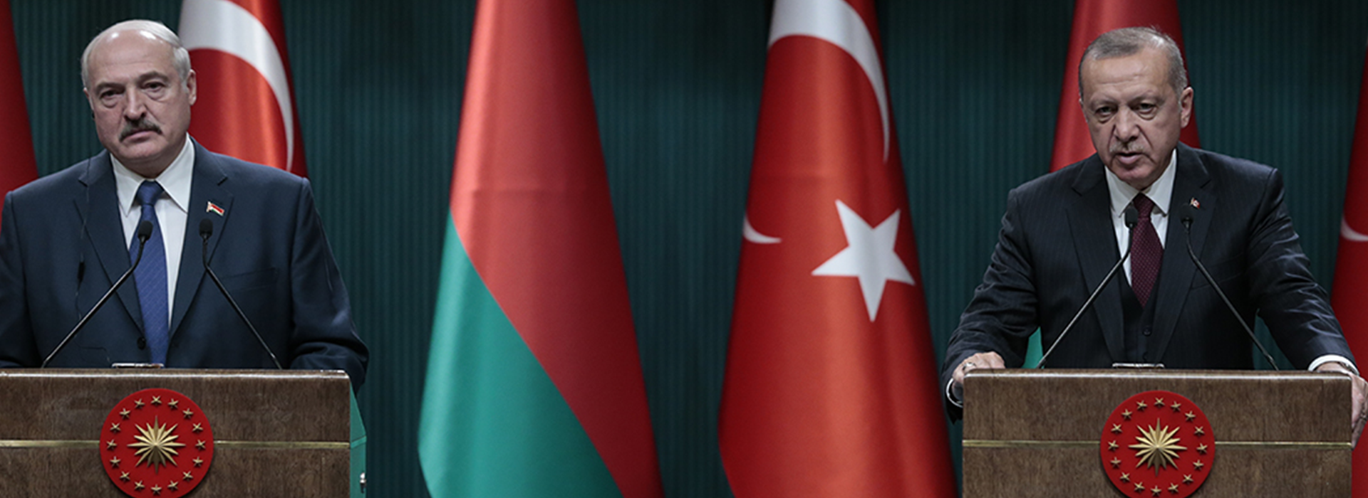 Cumhurbaskanimiz Erdogan ve Belarus Cumhurbaskani Lukashenko, ortak basin toplantisi düzenledi